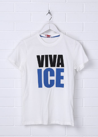 Белая летняя футболка с коротким рукавом Iceberg