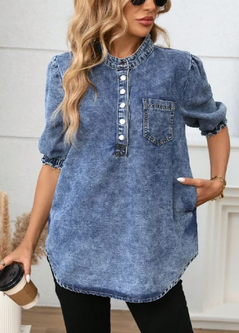 Синіти блуза SHEIN