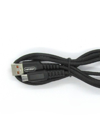 Кабель для зарядки и передачи данных Denmen D02V USB to micro USB Черный 1 м No Brand (255189499)