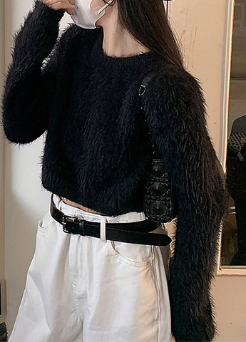 Черный демисезонный джемпер джемпер SHEIN