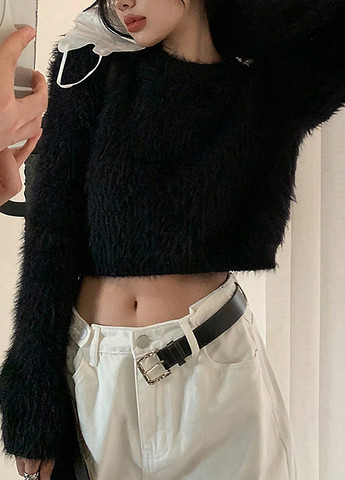 Черный демисезонный джемпер джемпер SHEIN