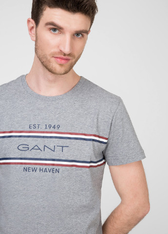 Серая футболка Gant