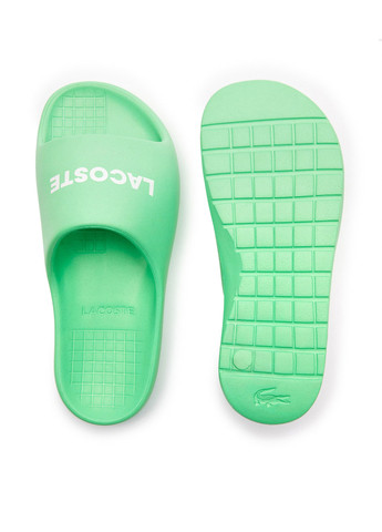 Зеленые пляжные, кэжуал шлепанцы Lacoste