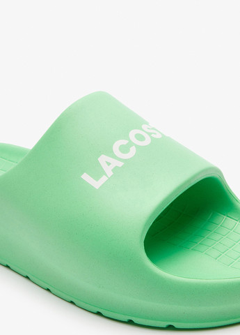 Зеленые пляжные, кэжуал шлепанцы Lacoste
