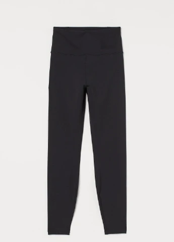 Черные демисезонные леггинсы H&M