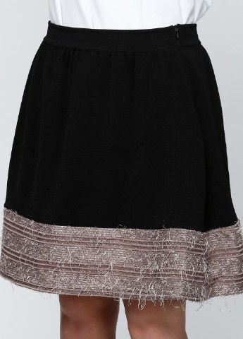 Черная кэжуал однотонная юбка Mivite мини