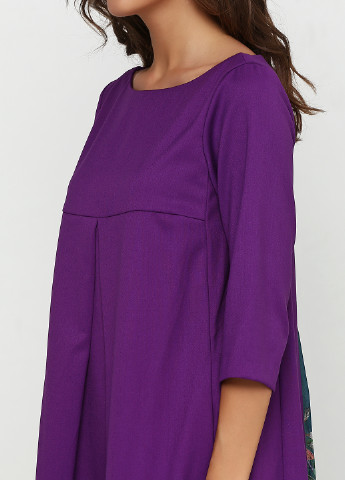 Фиолетовое кэжуал платье Grazia Pi однотонное