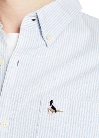 Белая кэжуал рубашка однотонная Jack Wills