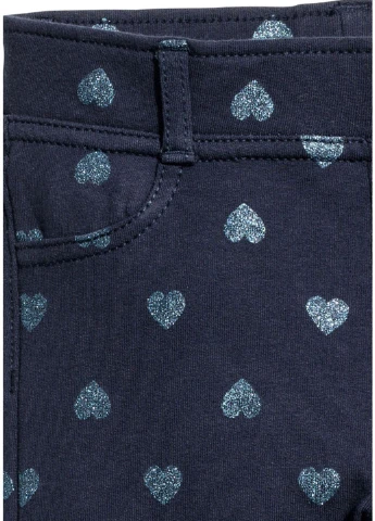 Темно-синие летние леггинсы H&M
