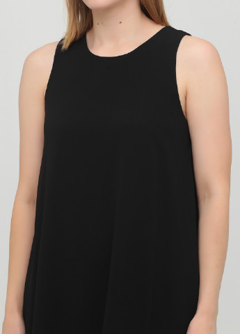 Черное кэжуал платье а-силуэт Linea Tesini однотонное