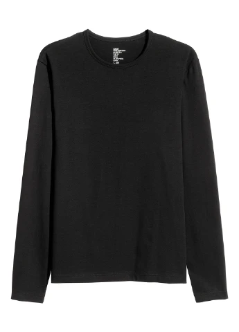 Лонгслів H&M чорний кежуали