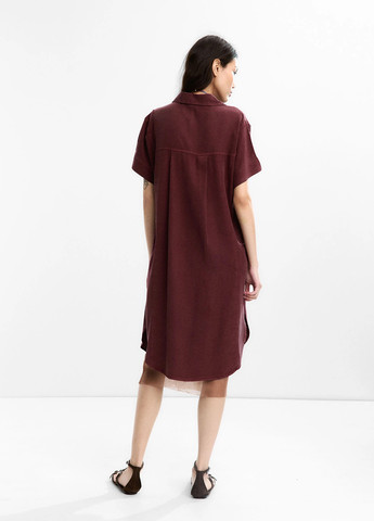 Бордова кежуал сукня сукня-сорочка Parfois однотонна
