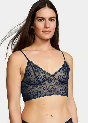 Синий демисезонный комплект (бюстгальтер, трусики) Victoria's Secret