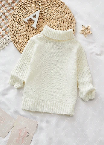 Білий зимовий светр SHEIN