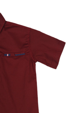 Бордовая кэжуал рубашка Redpolo