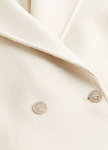 Кремовое демисезонное Пальто двубортное H&M