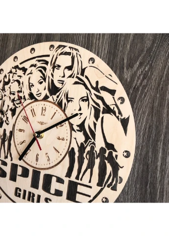 Бесшумные настенные часы из дерева «Spice Girls» 7Arts (253567594)