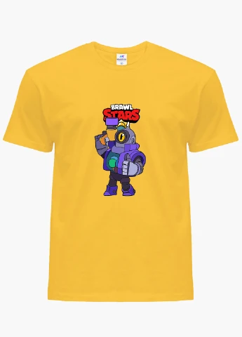 Жовта демісезонна футболка дитяча ріко бравл старс (rico brawl stars) (9224-1006) MobiPrint