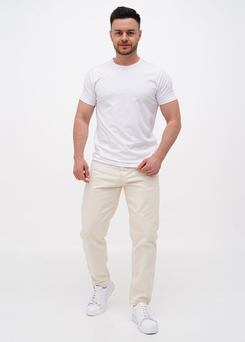 Светло-бежевые демисезонные мом фит джинсы Trend Collection