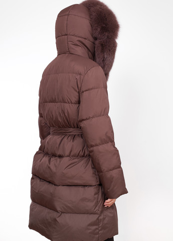 Коричневий зимній Пуховик Yehe