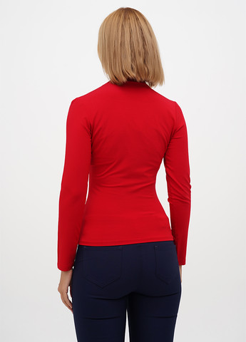 Красная блуза на запах Sassofono