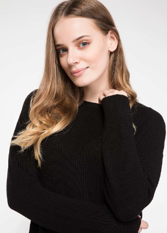 Черный демисезонный свитер джемпер DeFacto
