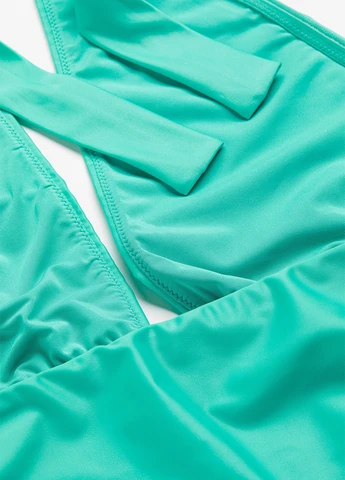 Бирюзовый летний купальник слитный, танк H&M