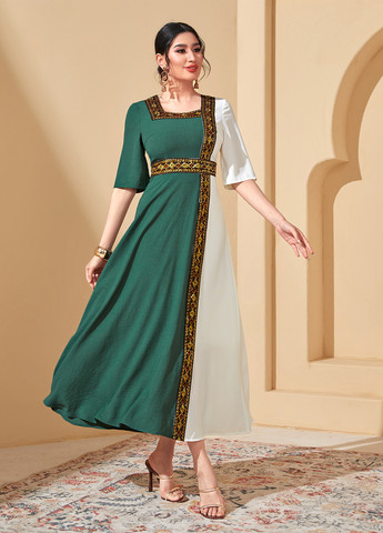 Комбінована коктейльна, кежуал сукня SHEIN колор блок