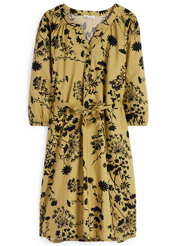 Песочное кэжуал платье для беременных а-силуэт C&A с цветочным принтом