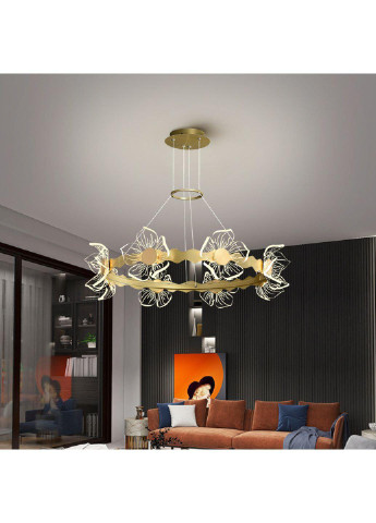 Люстра стельова LED D5021L/750-k Золото 25х75х75 см. Sunnysky (253122409)