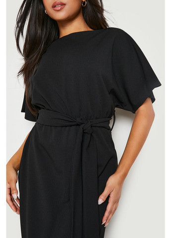 Чорна кежуал сукня футляр Boohoo однотонна