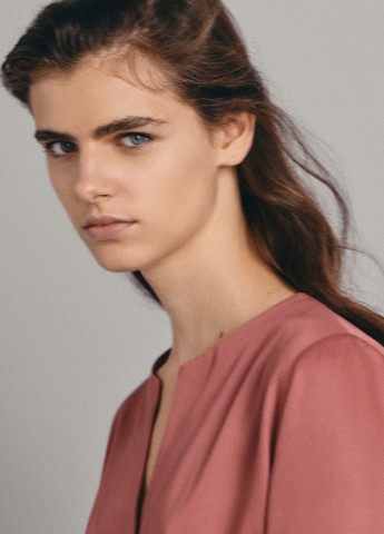 Рожева блуза Massimo Dutti