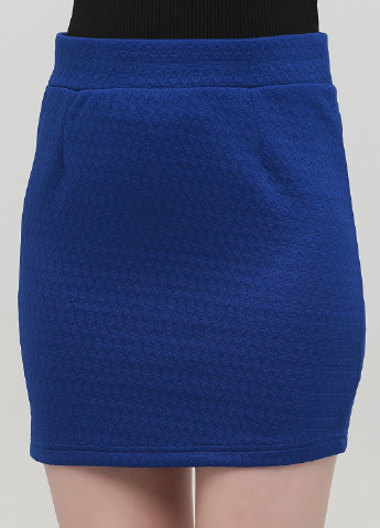 Синяя кэжуал однотонная юбка Sally & Circle