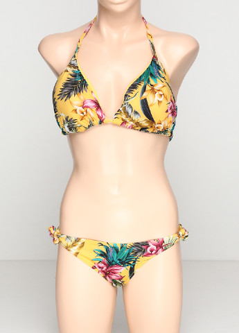 Желтый летний купальник (лиф, трусики) бикини H&M