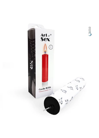 Чорна свічка воскова size M 15 см низькотемпературна Art of Sex (254151726)