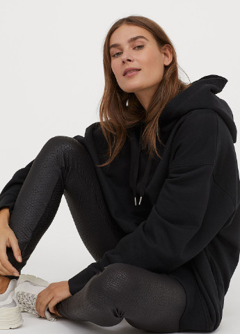 Черные демисезонные леггинсы H&M