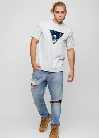 Сіра футболка чоловіча basic YAPPI