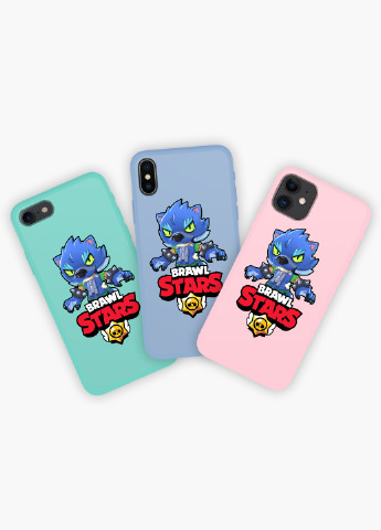 Чохол силіконовий Apple Iphone Xs Леон Вовк Бравл Старс (Leon Wolf Werewolf Brawl Stars) (8938-1014) MobiPrint (219284139)