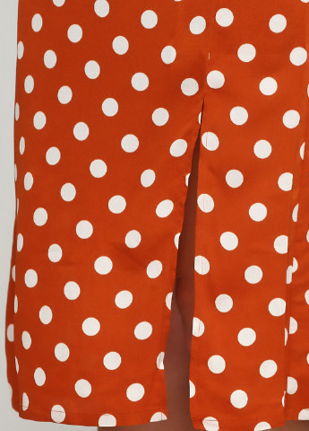 Разноцветная кэжуал в горошек юбка Boohoo а-силуэта (трапеция)