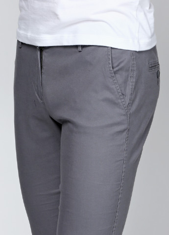 Серые кэжуал демисезонные зауженные брюки United Colors of Benetton