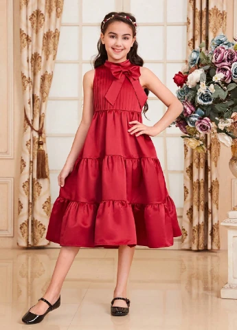 Вишнёвое платье SHEIN (324629754)