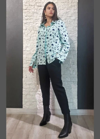 Бірюзова блуза Fashion Up