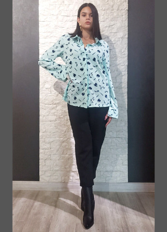 Бірюзова блуза Fashion Up