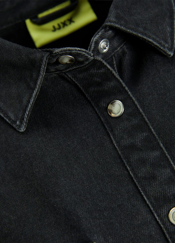 Черное джинсовое платье рубашка JJXX однотонное