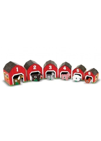Розвиваюча іграшка Набір блоків-сараїв з тваринами (MD12434) Melissa&Doug (254068052)