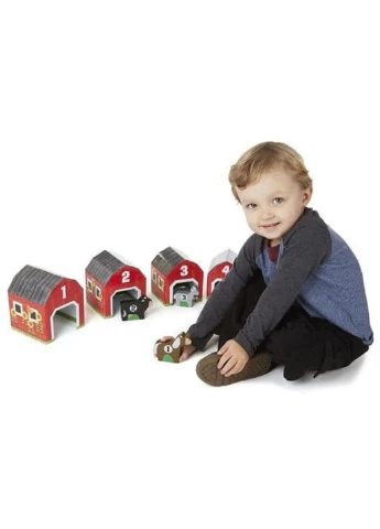 Розвиваюча іграшка Набір блоків-сараїв з тваринами (MD12434) Melissa&Doug (254068052)