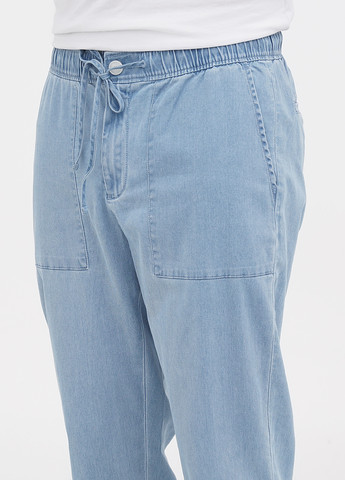 Голубые кэжуал демисезонные прямые брюки Michael Kors
