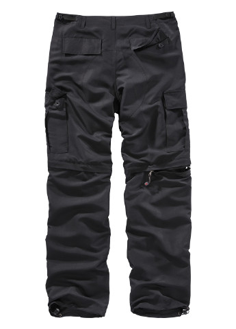 Черные кэжуал демисезонные со средней талией брюки Surplus