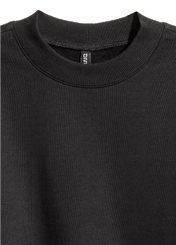 Свитшот H&M - крой черный кэжуал - (93907396)