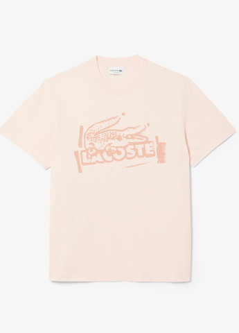 Бледно-розовая футболка Lacoste